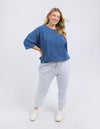 Mazie Sweat / Denim Look