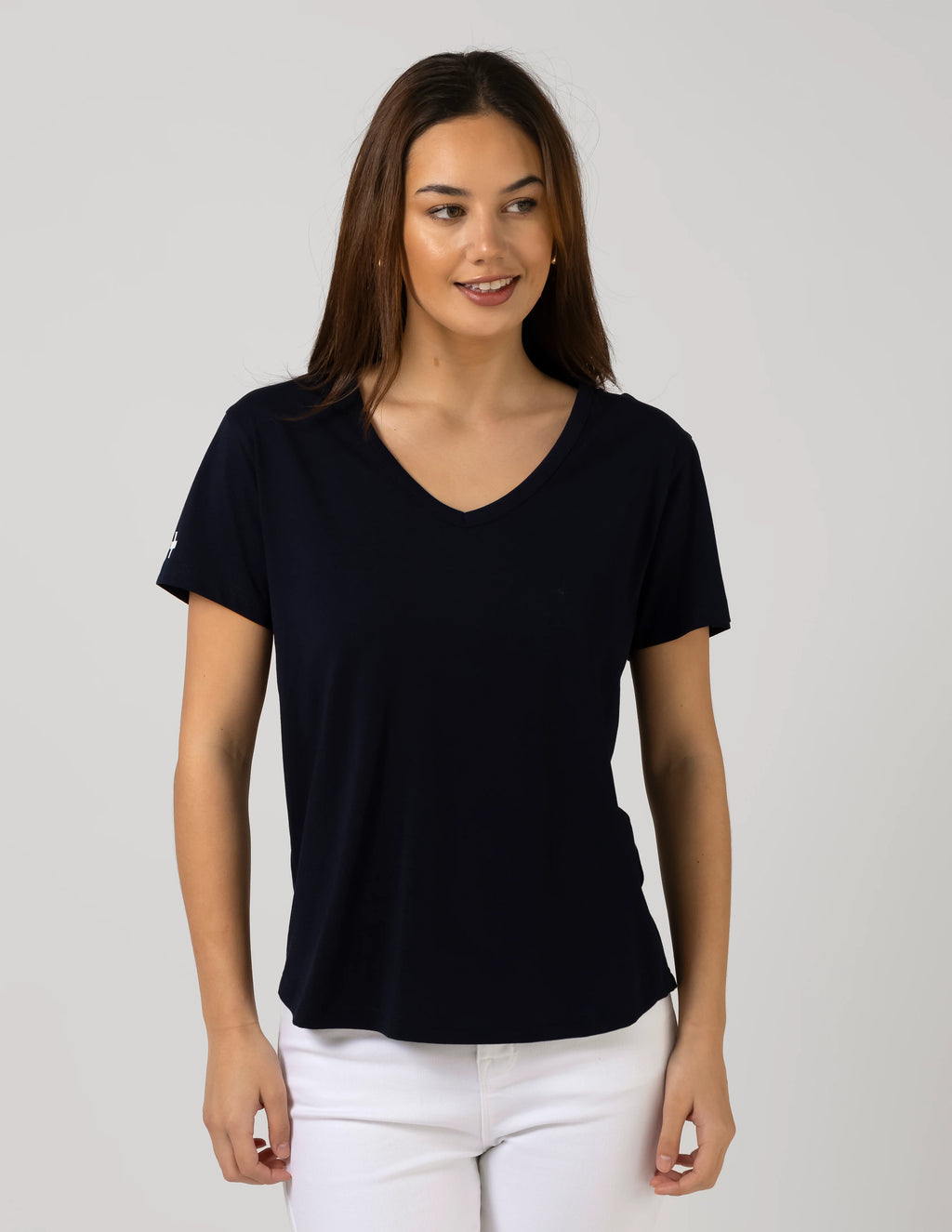 Villa Tee V-Neck - Navy