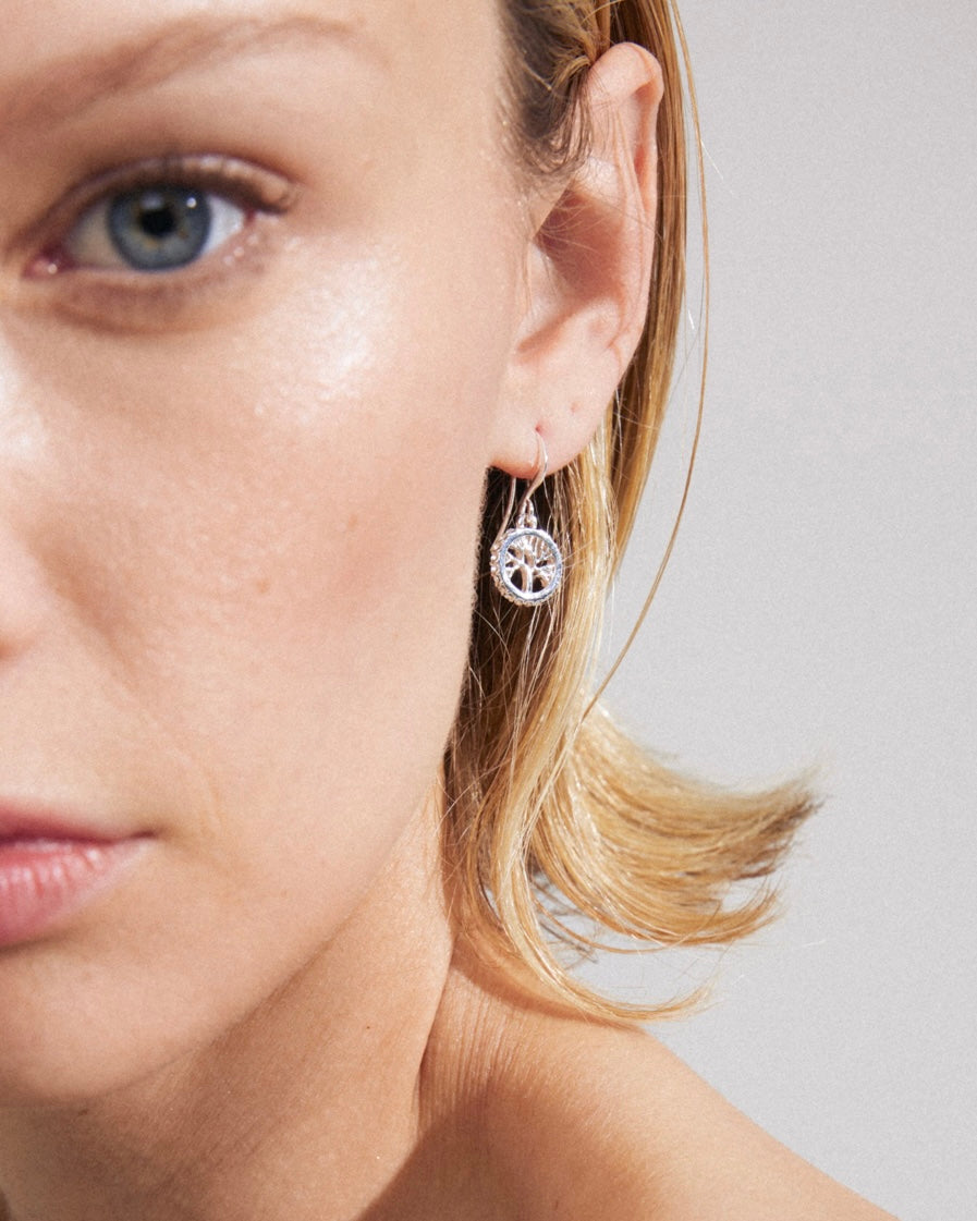 Alia Recycled Earrings - Silver Plated