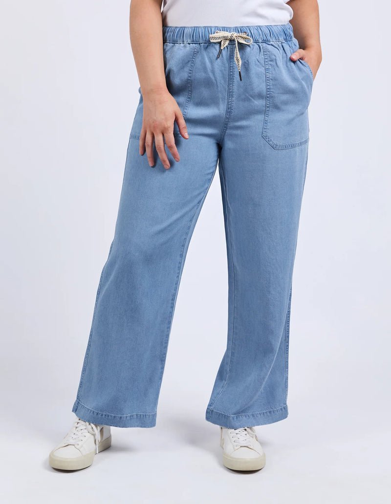 Payton Chambray Pant / Blue