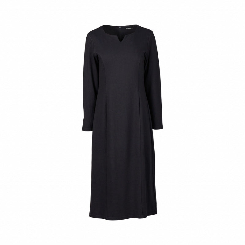 Long Sleeve Knit Dress - Midnight