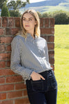 Wide Leg Ankle Grazer Jean / Ink Denim