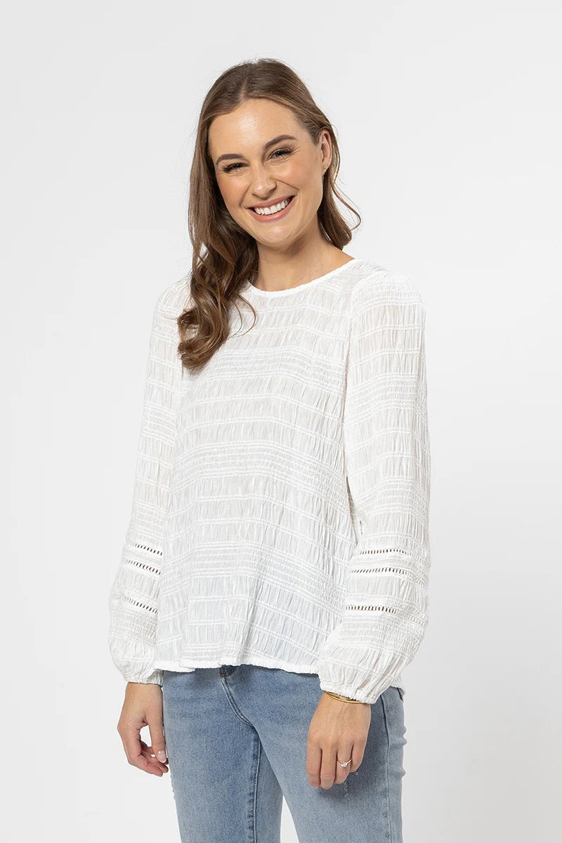 Wanderlust Top / White Texture