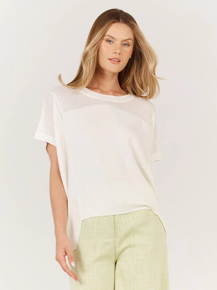 Corsica Knit Top / White