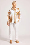 Treville Stripe Shirt - Caramel