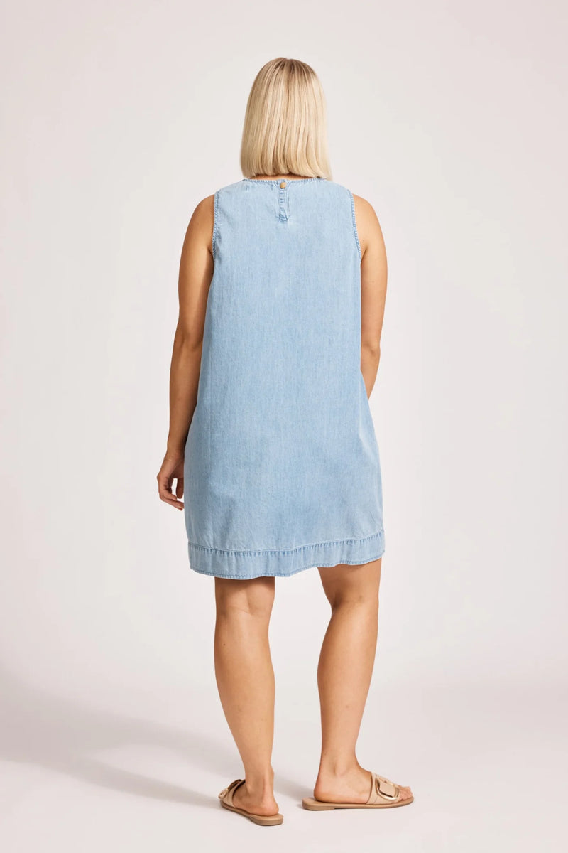 Melenia Denim Tank Dress - Denim