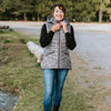 Mary Claire Packable Down Vest /  Gingham