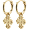 Dagmar Recycled Huggie Hoop Earrings - Gold Plated