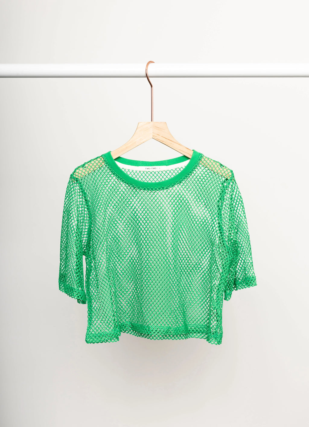 Arrow Mesh Top - Green