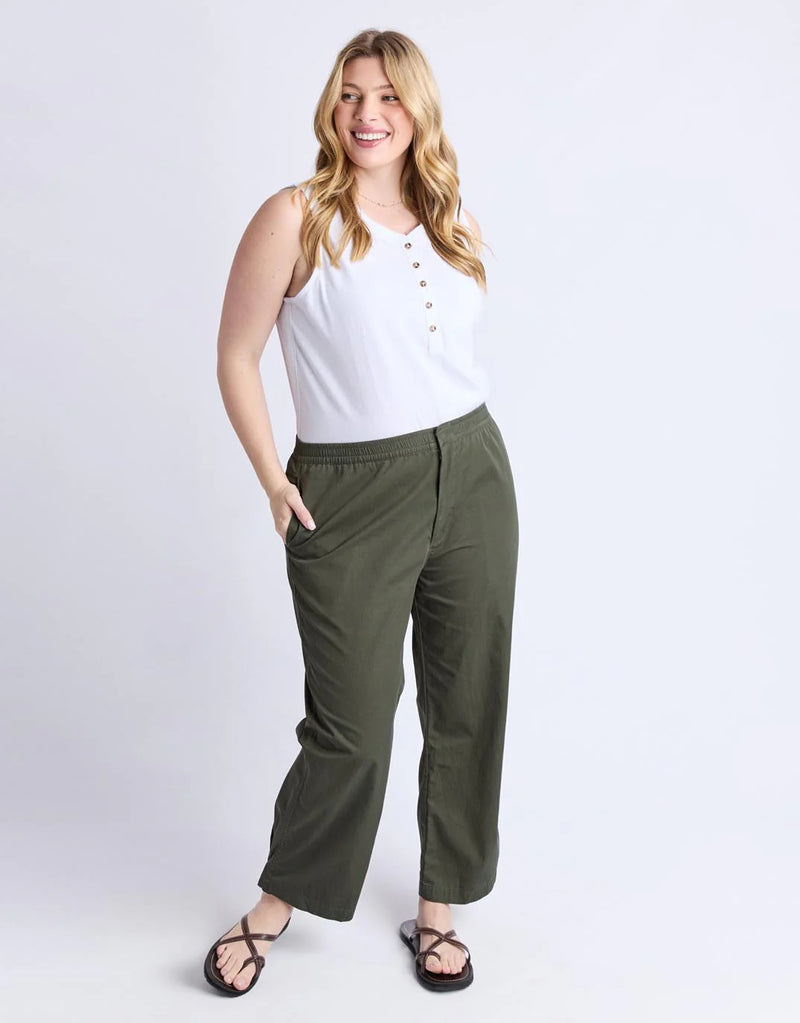 Relaxed Ankle Pant / Khaki