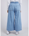 Greta  Wide Leg Pant / Mid Blue