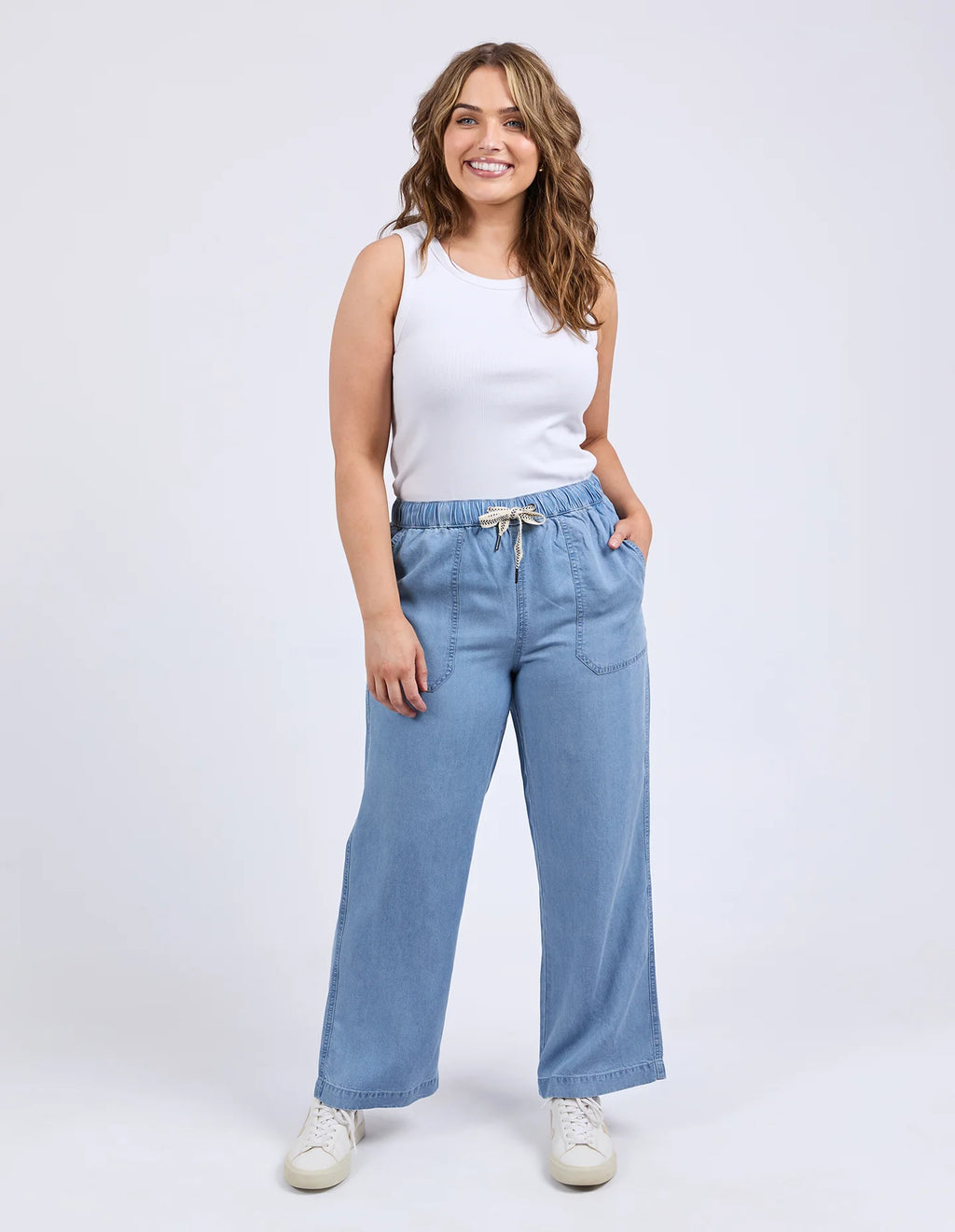 Payton Chambray Pant / Blue