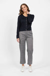 Merino Cropped Cardi - Black