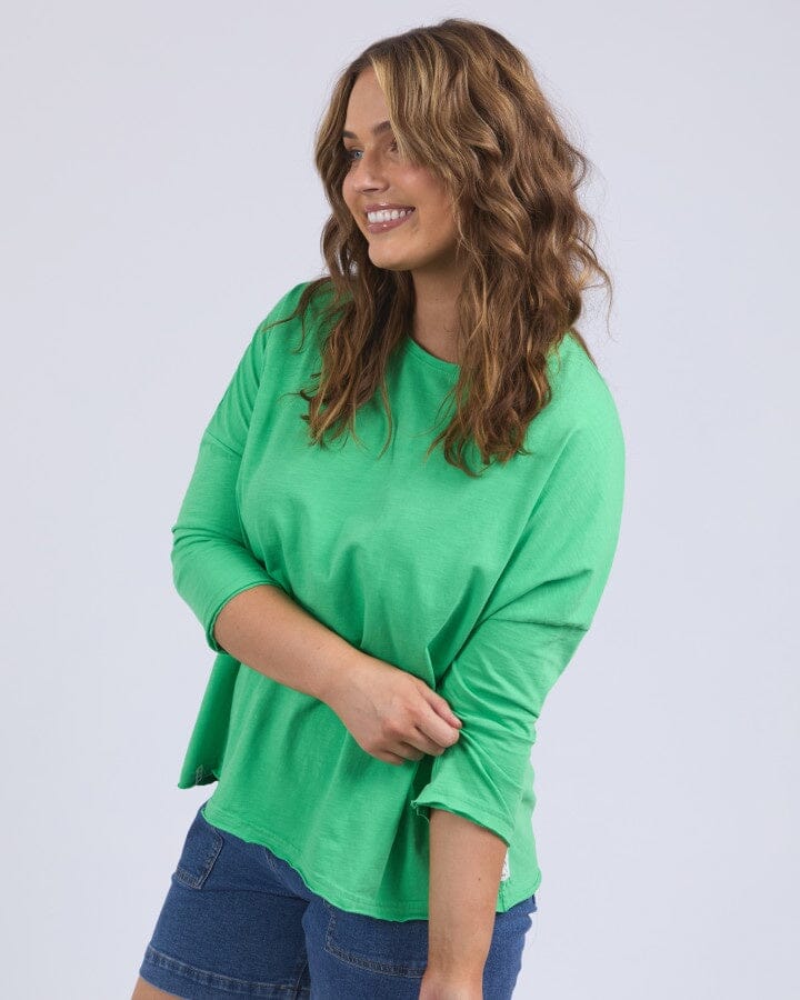 Anya L/S Tee - Spring Green