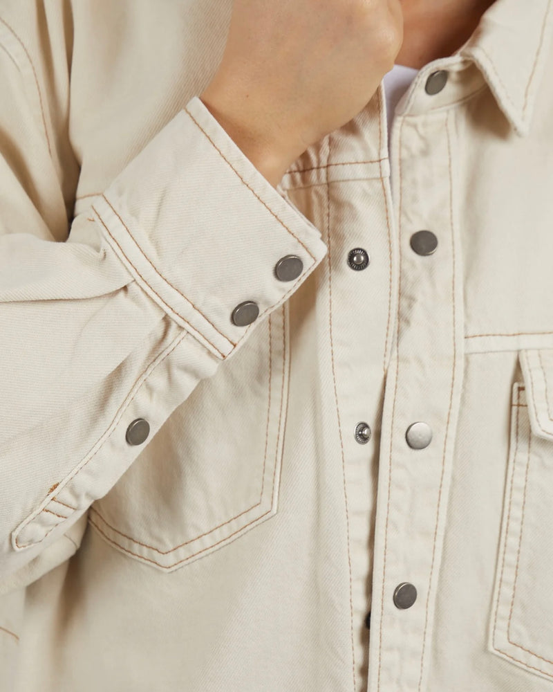 Daisy Denim Shirt Ecru