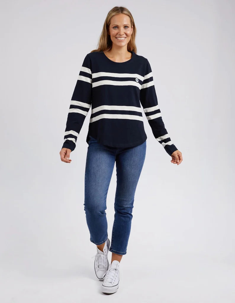 Allegra L/S Top - Navy