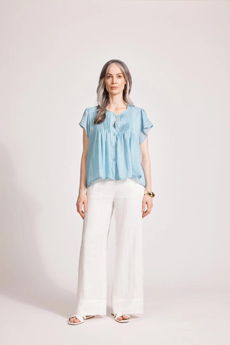 Orsula Button Top - Nimbus