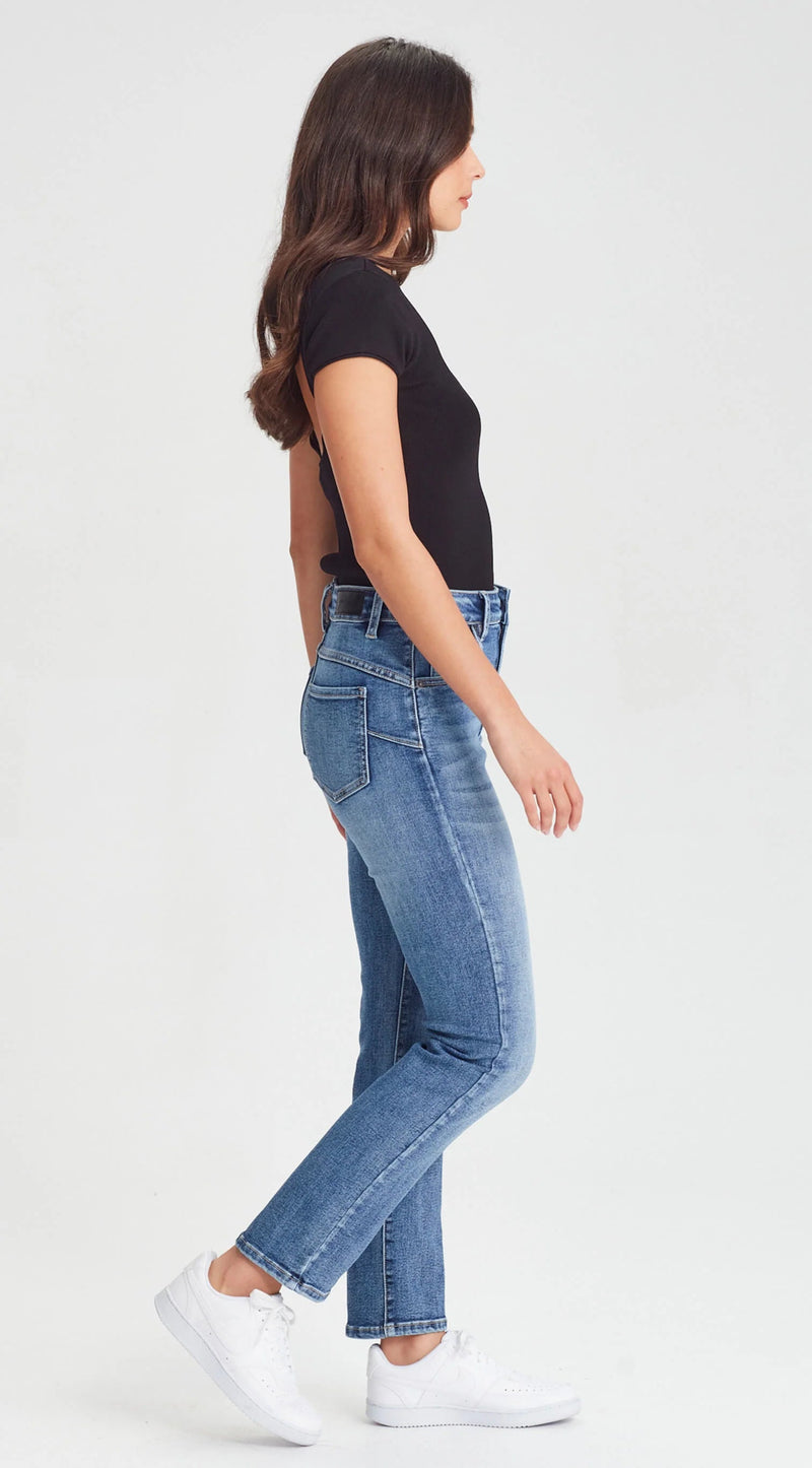 Peachy Push Up Jean - Denim Blue / Short Stuff