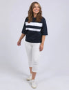 Nico Sweat - Navy with White Panels