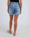 Emma Relaxed Denim Short - Mid Blue Wash