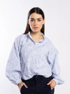 Fray Shirt - Blue Stripe