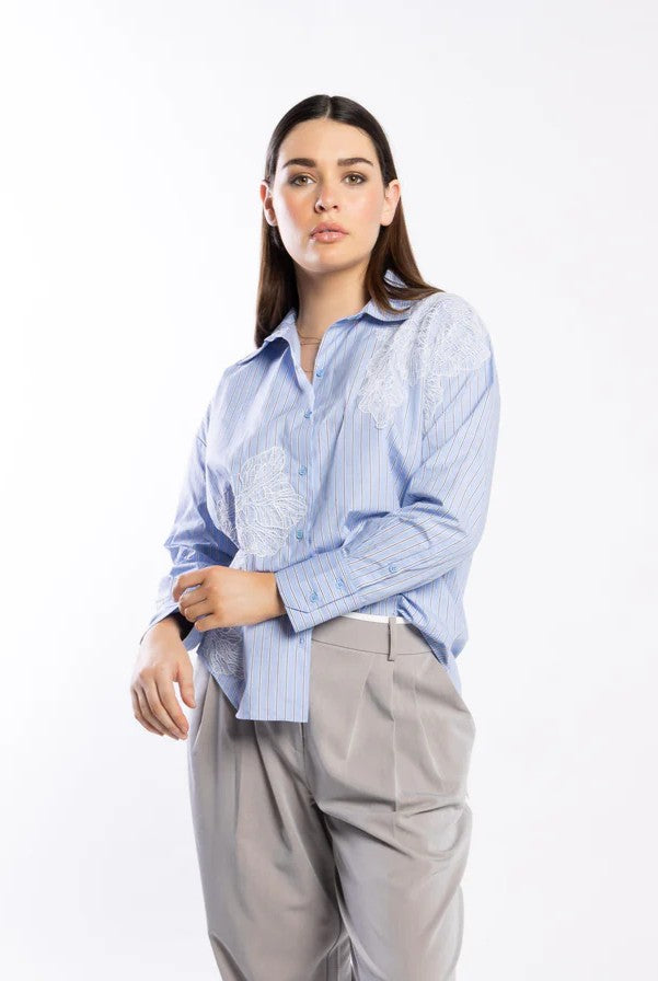 Marianne Shirt - Cornflower