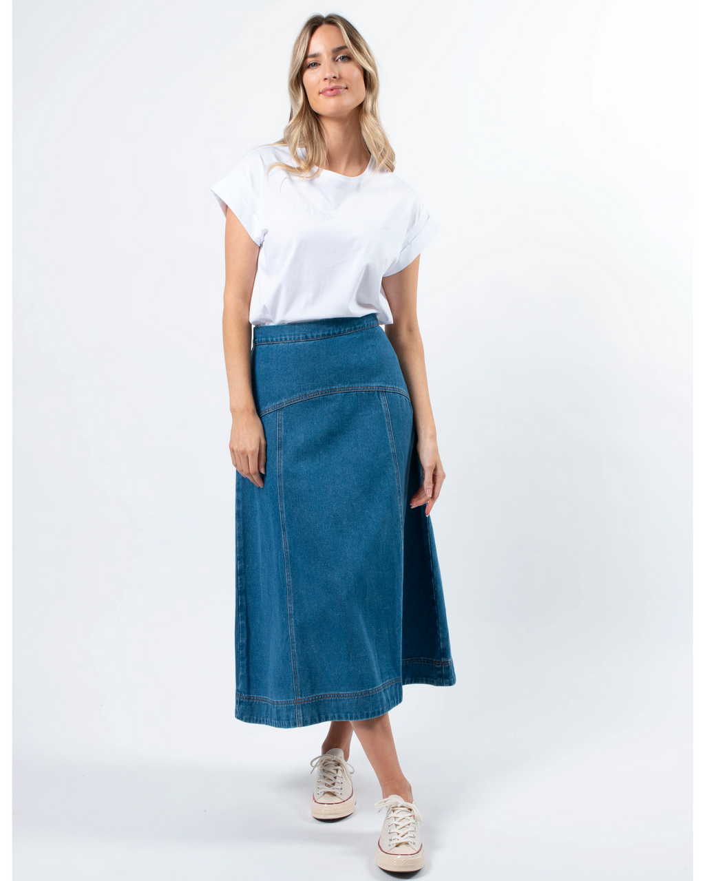 Dixie Skirt - Mid Wash