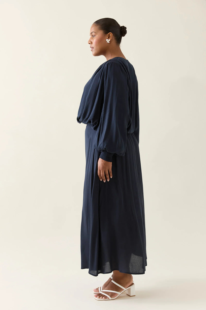 Oline Cropped Top - Navy