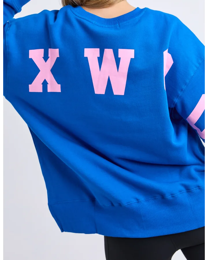 Interval Crew - Cobalt Blue / Neon Pink