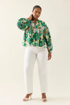 Aurora Button Blouse - Paisley