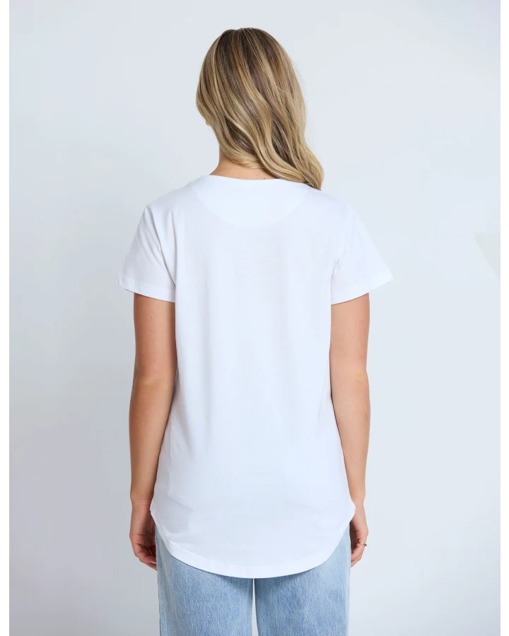 Classic Tee White / Summer Leopard Bow