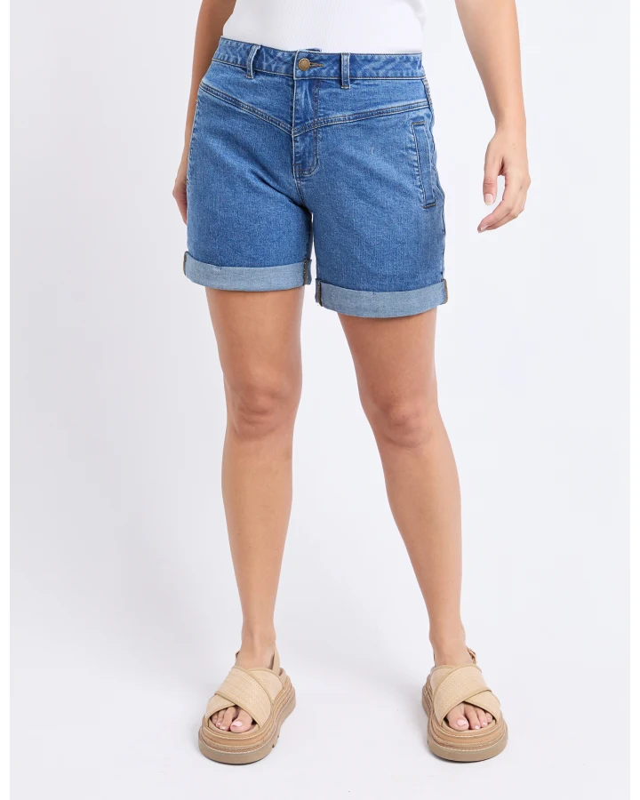 Devi Shorts / Mid Wash