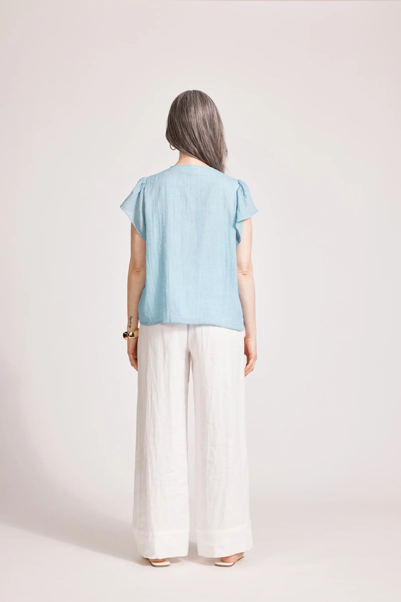Orsula Button Top - Nimbus