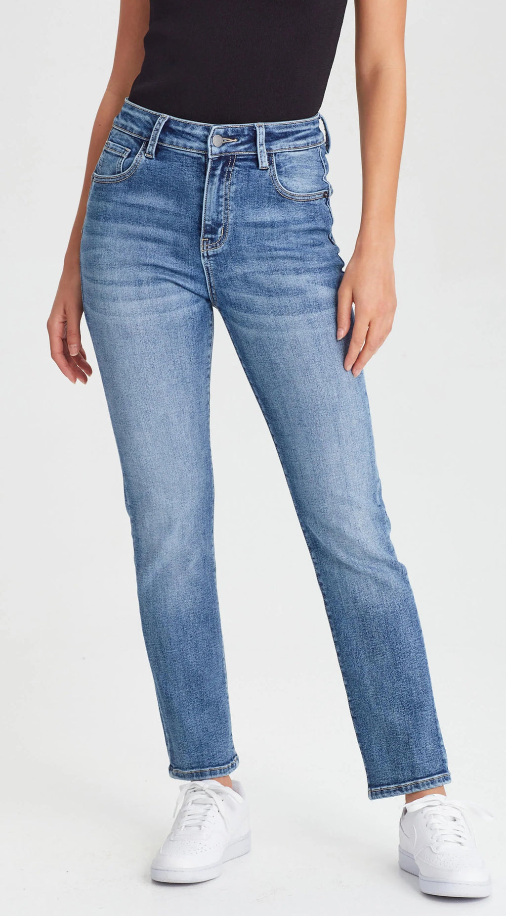 Peachy Push Up Jean - Denim Blue / Short Stuff