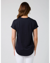 Soho  Cuff Tee / Deep Navy Leopard Cross