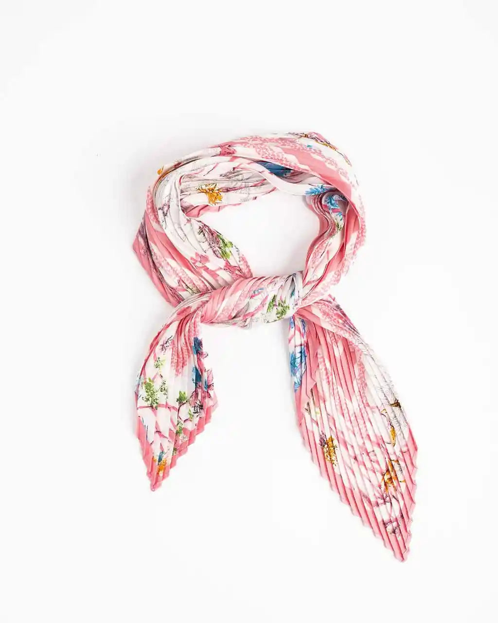 Rilee Pleated Scarf - Pink