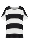 Jardin Stripe TShirt - Black