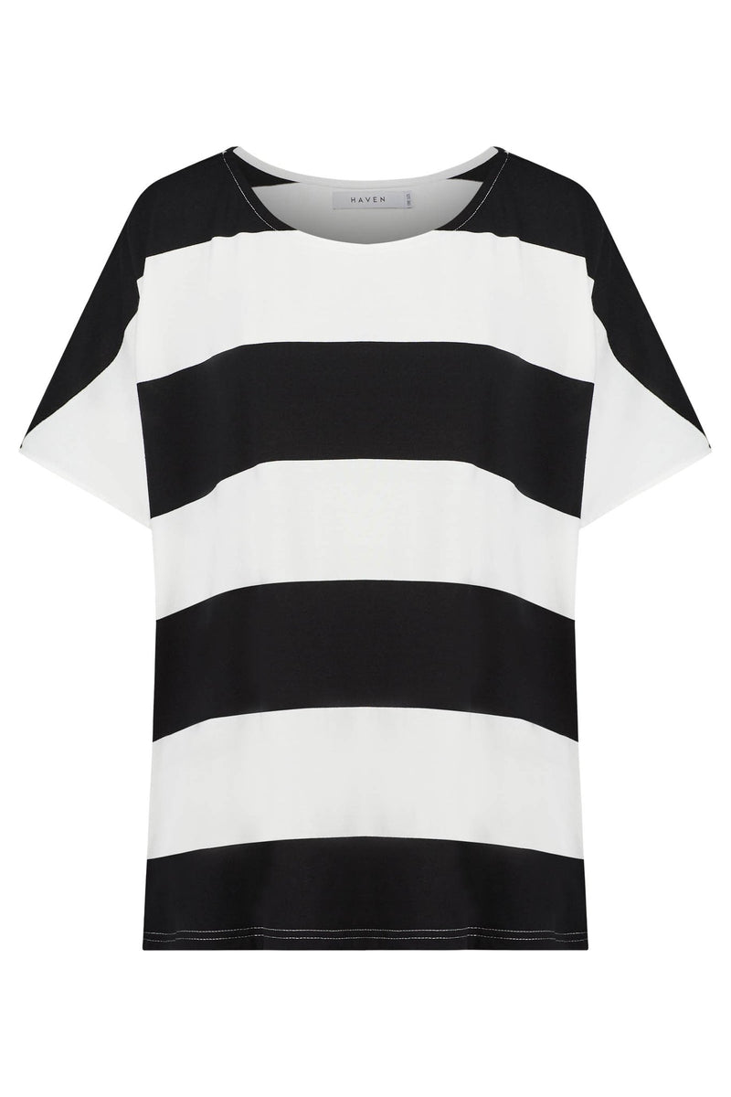 Jardin Stripe TShirt - Black
