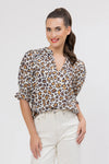 Relaxed Butterfly Top / Latte Leopard