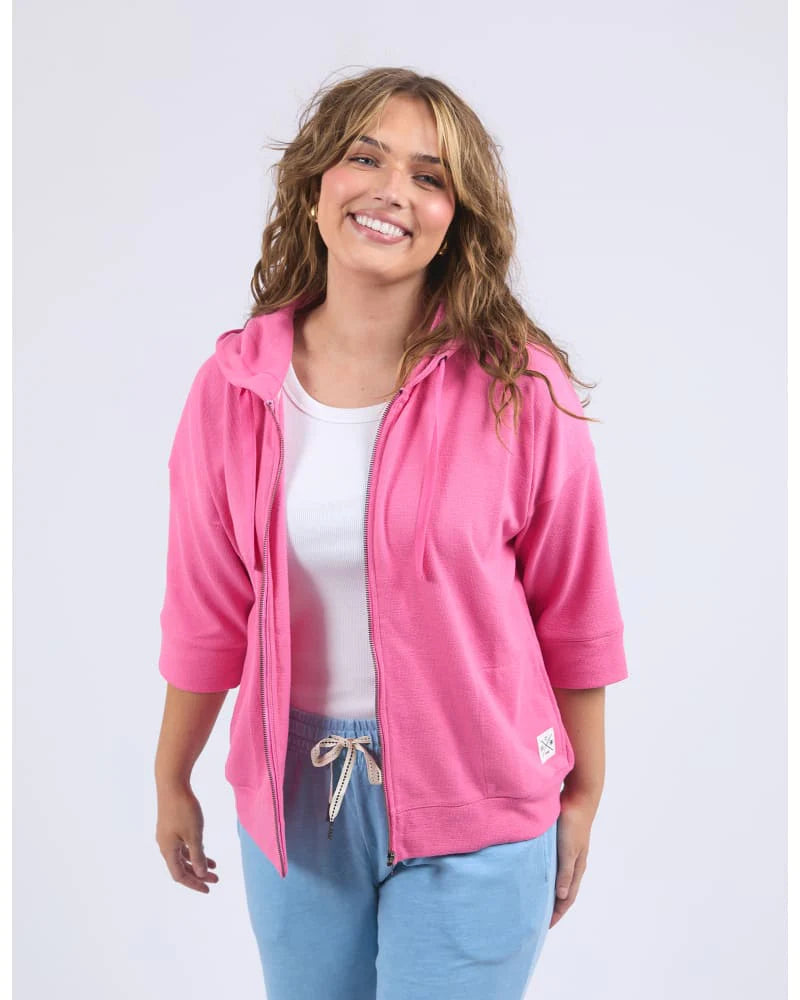 Beachy Hoodie / Aurora Pink