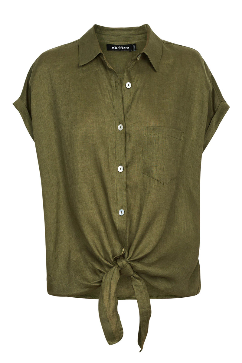 Studio Tie Shirt - Khaki