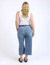 Sidney Cropped Wide Leg Jean - Light Blue Wash