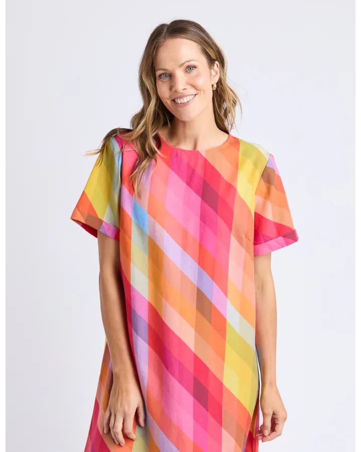 Rena Dress / Striped Print