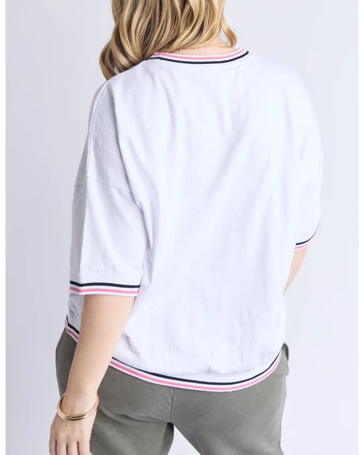 Faye S/S  Sweat / White