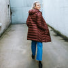 Arnie Reversible Coat / Black / Cabernet