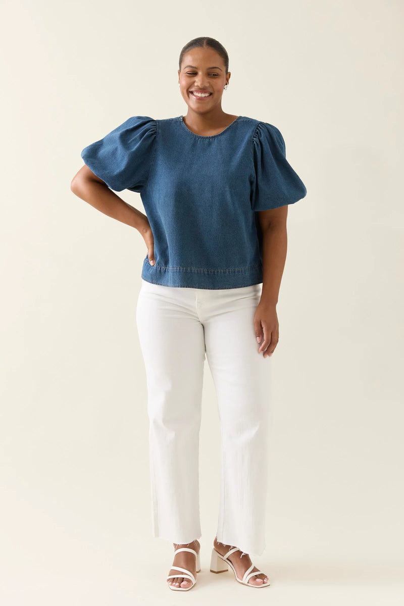 Sofie Denim Top - Drift