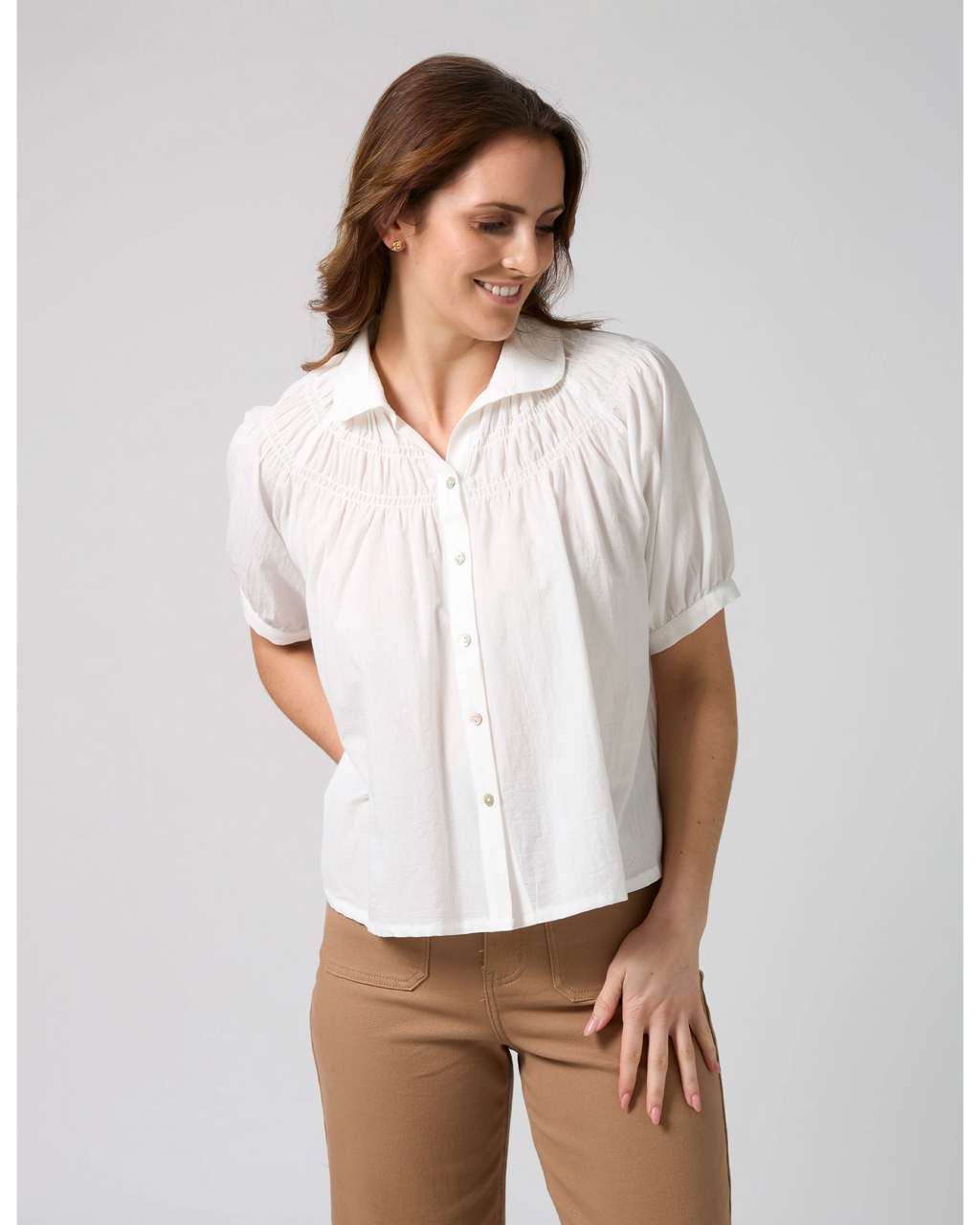 Mimi Blouse - Milk