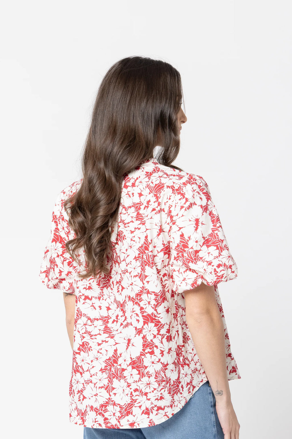 Relaxed Butterfly Top / Ruby Bloom