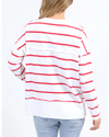 Jayne Stripe Throw On / Red