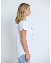 Classic Tee White / Summer Leopard Bow